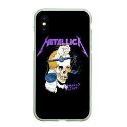 Чехол для iPhone XS Max матовый Metallica