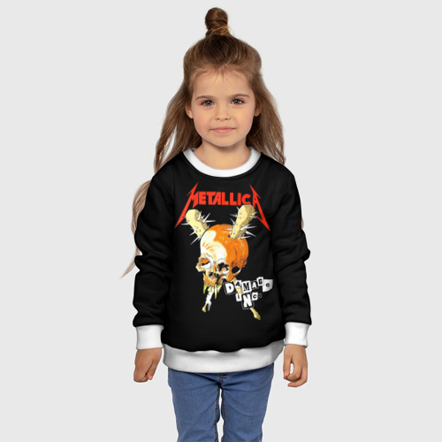 Детский свитшот 3D Metallica, цвет 3D печать - фото 7