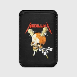 Картхолдер Magsafe магнитный Metallica - orange skull