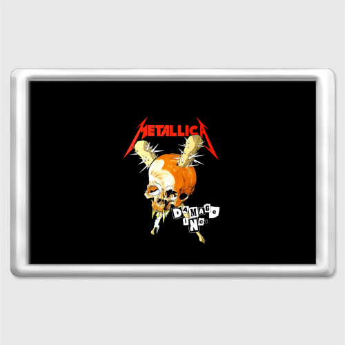 Магнит 45*70 Metallica, цвет прозрачный