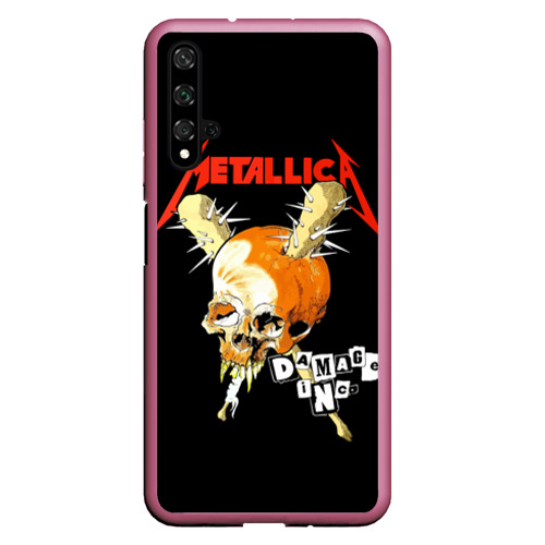 Чехол для Honor 20 Metallica, цвет малиновый