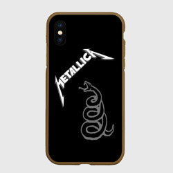 Чехол для iPhone XS Max матовый Metallica - snake