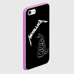 Чехол для iPhone 5/5S матовый Metallica - snake - фото 2