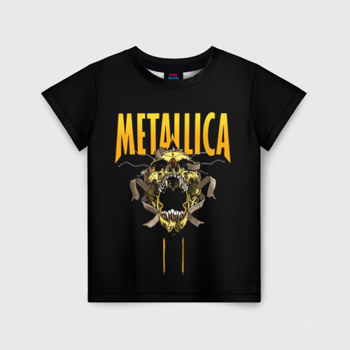Детская футболка 3D Metallica, цвет 3D печать