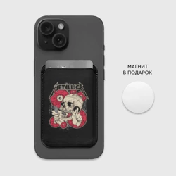 Картхолдер Magsafe магнитный Metallica - vampire skull - фото 2