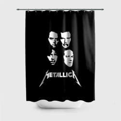 Штора 3D для ванной Metallica