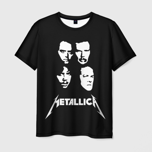 Мужская футболка 3D Metallica, цвет 3D печать