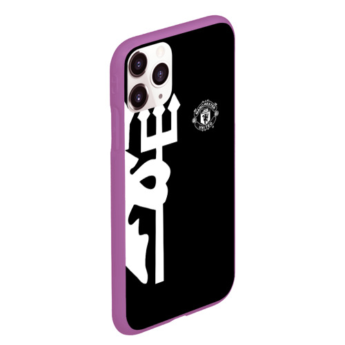 Чехол для iPhone 11 Pro Max матовый F.C.M.U 2018 Devil, цвет фиолетовый - фото 3