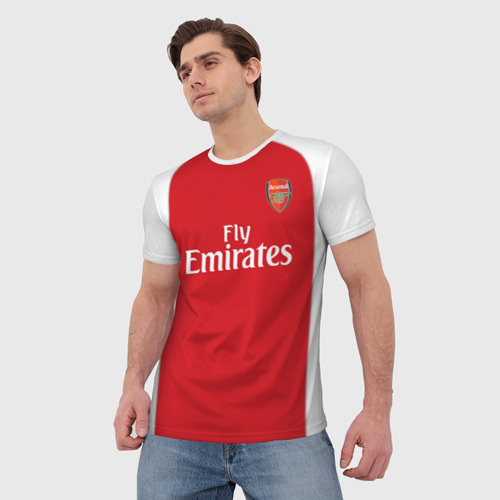 Мужская футболка 3D Ozil home 17-18 - фото 3