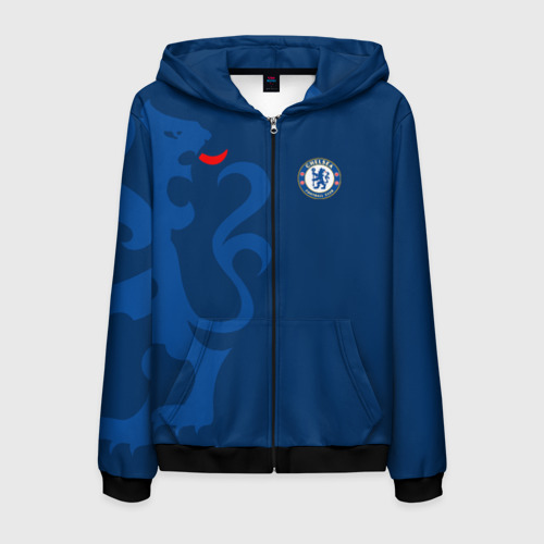 Мужская толстовка 3D на молнии Chelsea Uniform, цвет черный