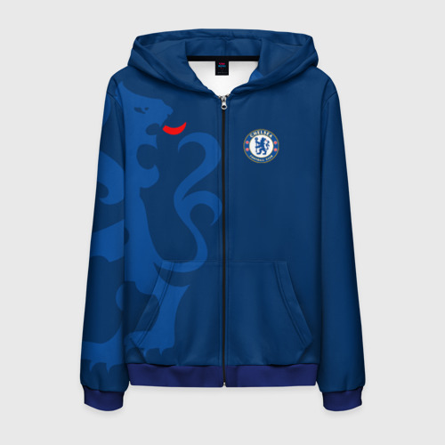 Мужская толстовка 3D на молнии Chelsea Uniform, цвет синий