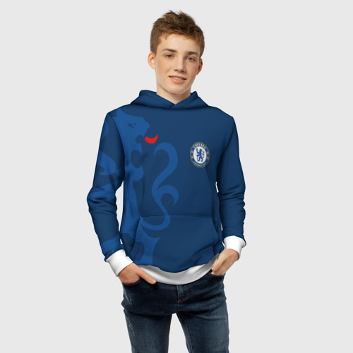 Детская толстовка 3D Chelsea Uniform, цвет белый - фото 6