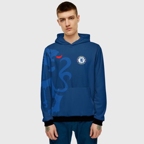 Мужская толстовка 3D Chelsea Uniform, цвет черный - фото 3