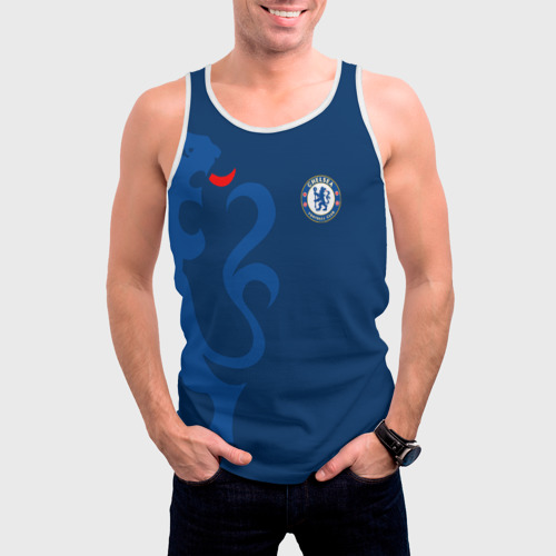 Мужская майка 3D Chelsea Uniform, цвет 3D печать - фото 3