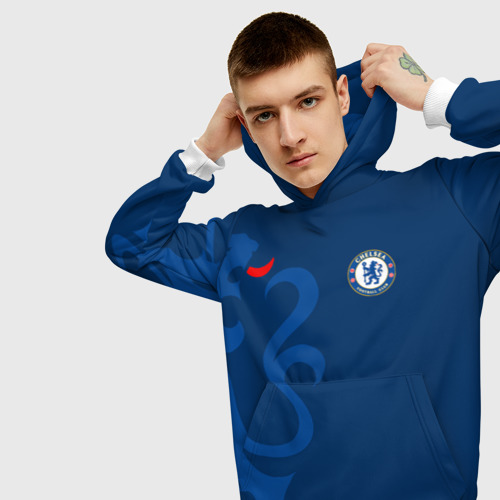 Мужская толстовка 3D Chelsea Uniform, цвет белый - фото 5