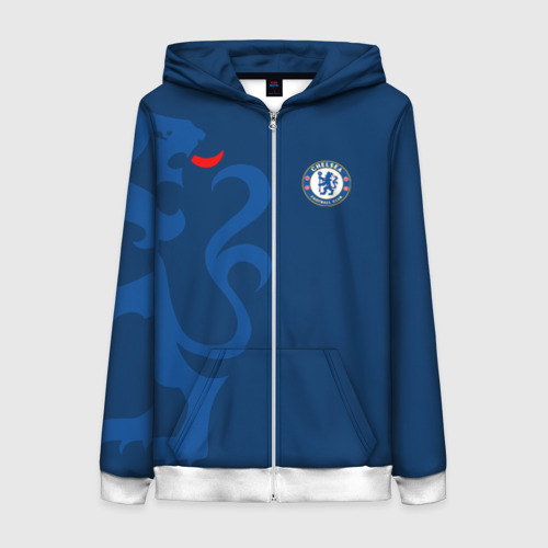 Женская толстовка 3D на молнии Chelsea Uniform, цвет белый