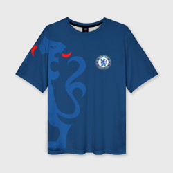 Женская футболка oversize 3D Chelsea Uniform