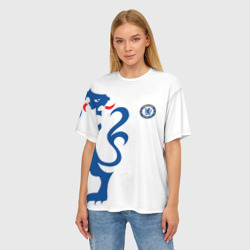 Женская футболка oversize 3D Chelsea Uniform - фото 2