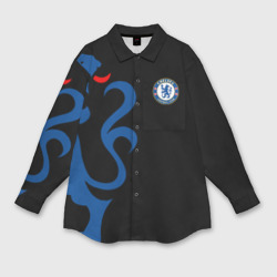 Женская рубашка oversize 3D Chelsea Uniform