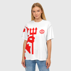 Женская футболка oversize 3D F.C.M.U 2018 Devil - фото 2
