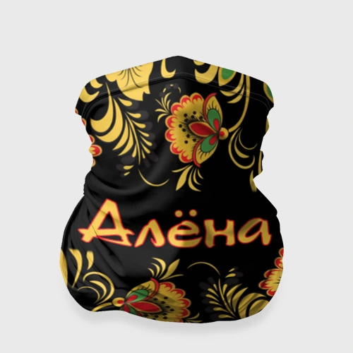 Бандана-труба 3D Алёна, роспись под хохлому