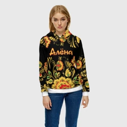 Женская толстовка 3D Алёна, роспись под хохлому - фото 2