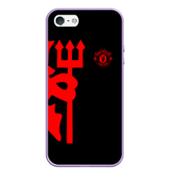 Чехол для iPhone 5/5S матовый Манчестер Юнайтед FCMU Manchester united