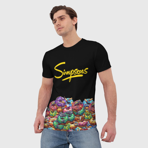 Мужская футболка 3D SIMPSONS, цвет 3D печать - фото 3