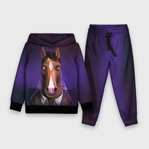 Детский костюм с толстовкой 3D BoJack, цвет черный