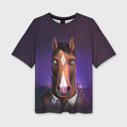 Женская футболка oversize 3D BoJack