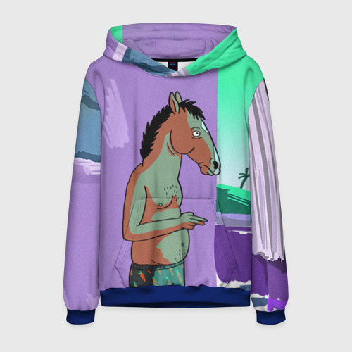 Мужская толстовка 3D BoJack, цвет синий