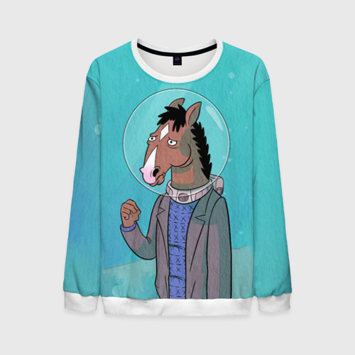 Мужской свитшот 3D BoJack, цвет белый