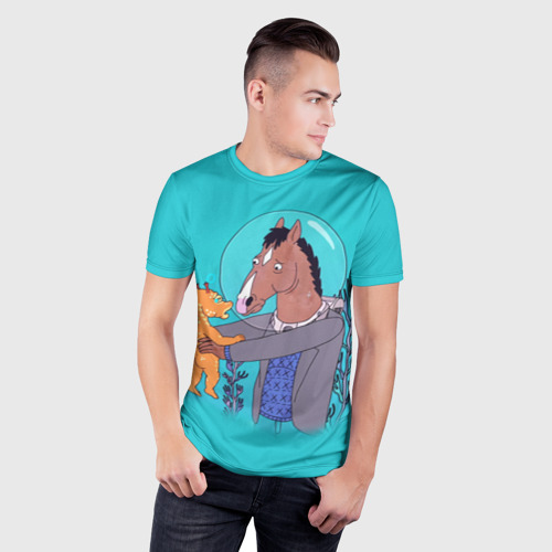 Мужская футболка 3D Slim BoJack, цвет 3D печать - фото 3