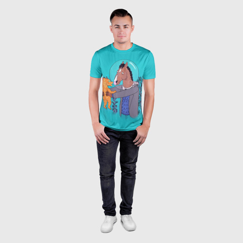 Мужская футболка 3D Slim BoJack, цвет 3D печать - фото 4