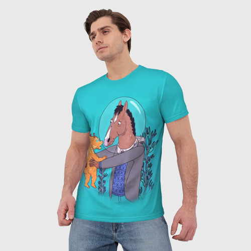 Мужская футболка 3D BoJack, цвет 3D печать - фото 3