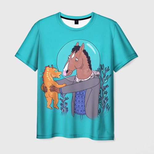 Мужская футболка 3D BoJack, цвет 3D печать