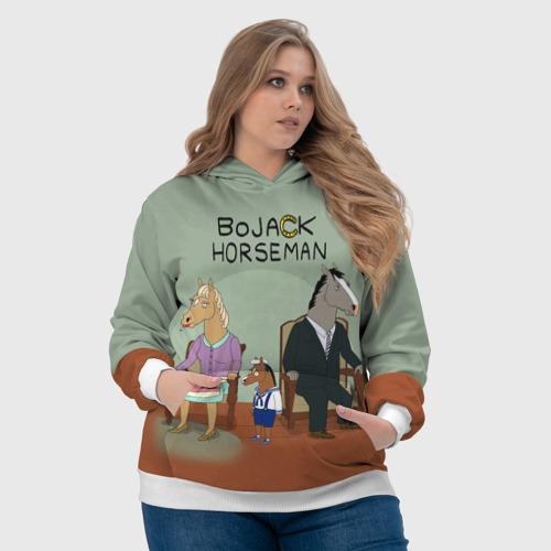 Женская толстовка 3D BoJack, цвет 3D печать - фото 6