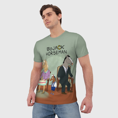 Мужская футболка 3D BoJack, цвет 3D печать - фото 3