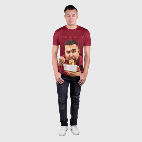 Мужская футболка 3D Slim Jah Khalib, цвет 3D печать - фото 4