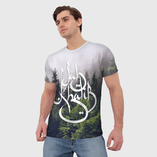 Мужская футболка 3D Forest, цвет 3D печать - фото 3