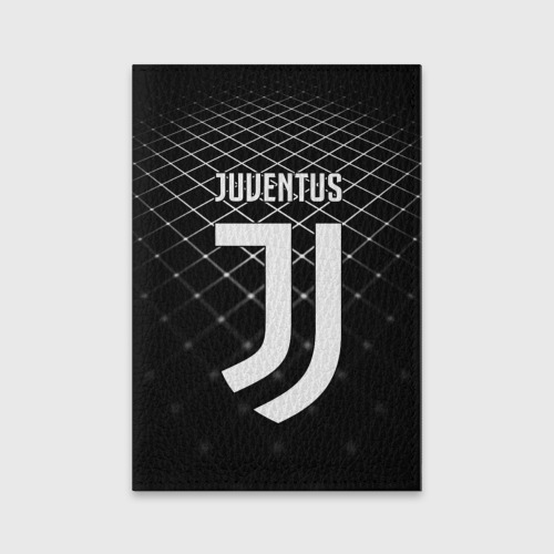 Обложка для паспорта матовая кожа Juventus stripes style, цвет черный