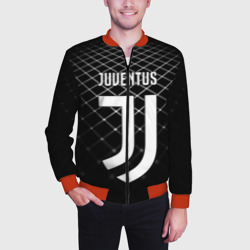 Мужской бомбер 3D Juventus stripes style - фото 2