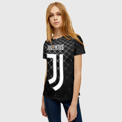 Женская футболка 3D Juventus stripes style - фото 2