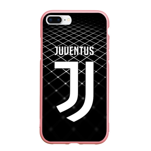 Чехол для iPhone 7Plus/8 Plus матовый Juventus stripes style, цвет баблгам