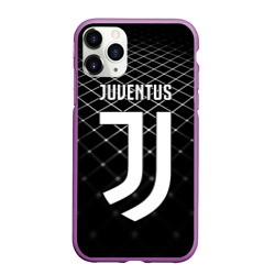 Чехол для iPhone 11 Pro Max матовый Juventus stripes style