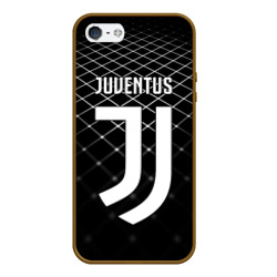 Чехол для iPhone 5/5S матовый Juventus stripes style