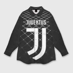 Женская рубашка oversize 3D Juventus stripes style