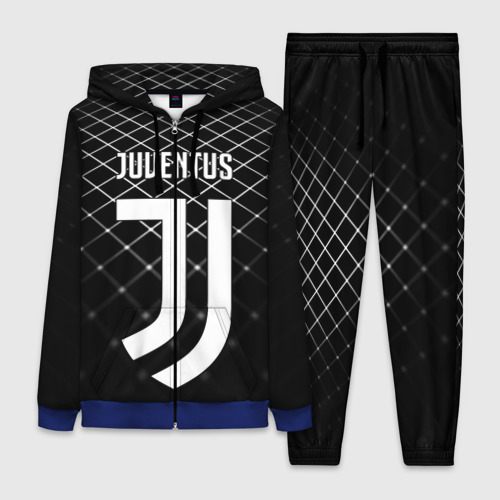 Женский костюм 3D Juventus stripes style, цвет синий