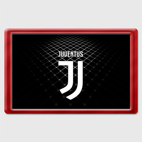 Магнит 45*70 Juventus stripes style, цвет красный