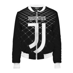 Женский бомбер 3D Juventus stripes style